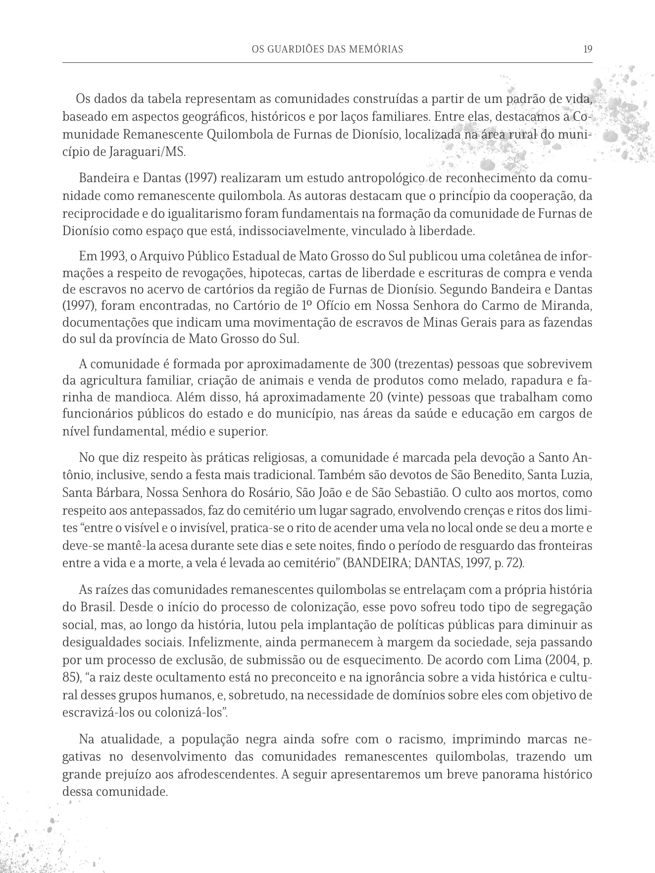 Página 19 do livro Os Guardiões das Memórias