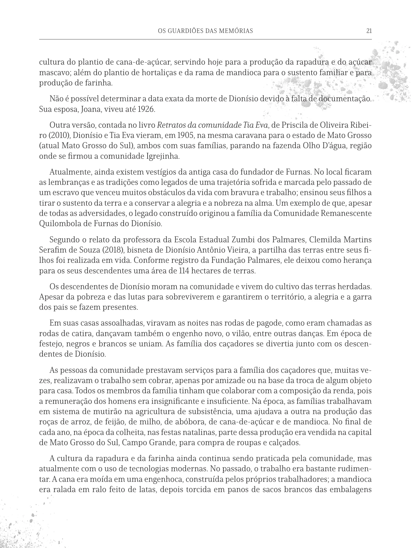 Página 21 do livro Os Guardiões das Memórias