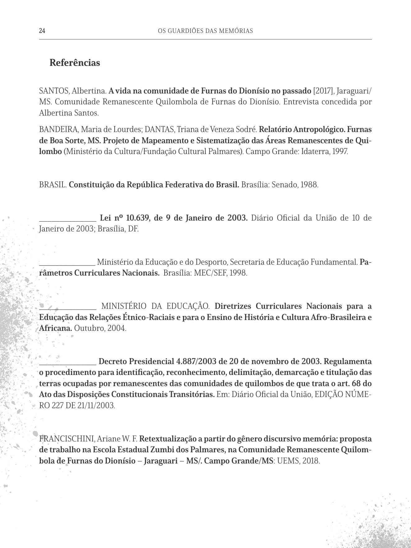 Página 24 do livro Os Guardiões das Memórias