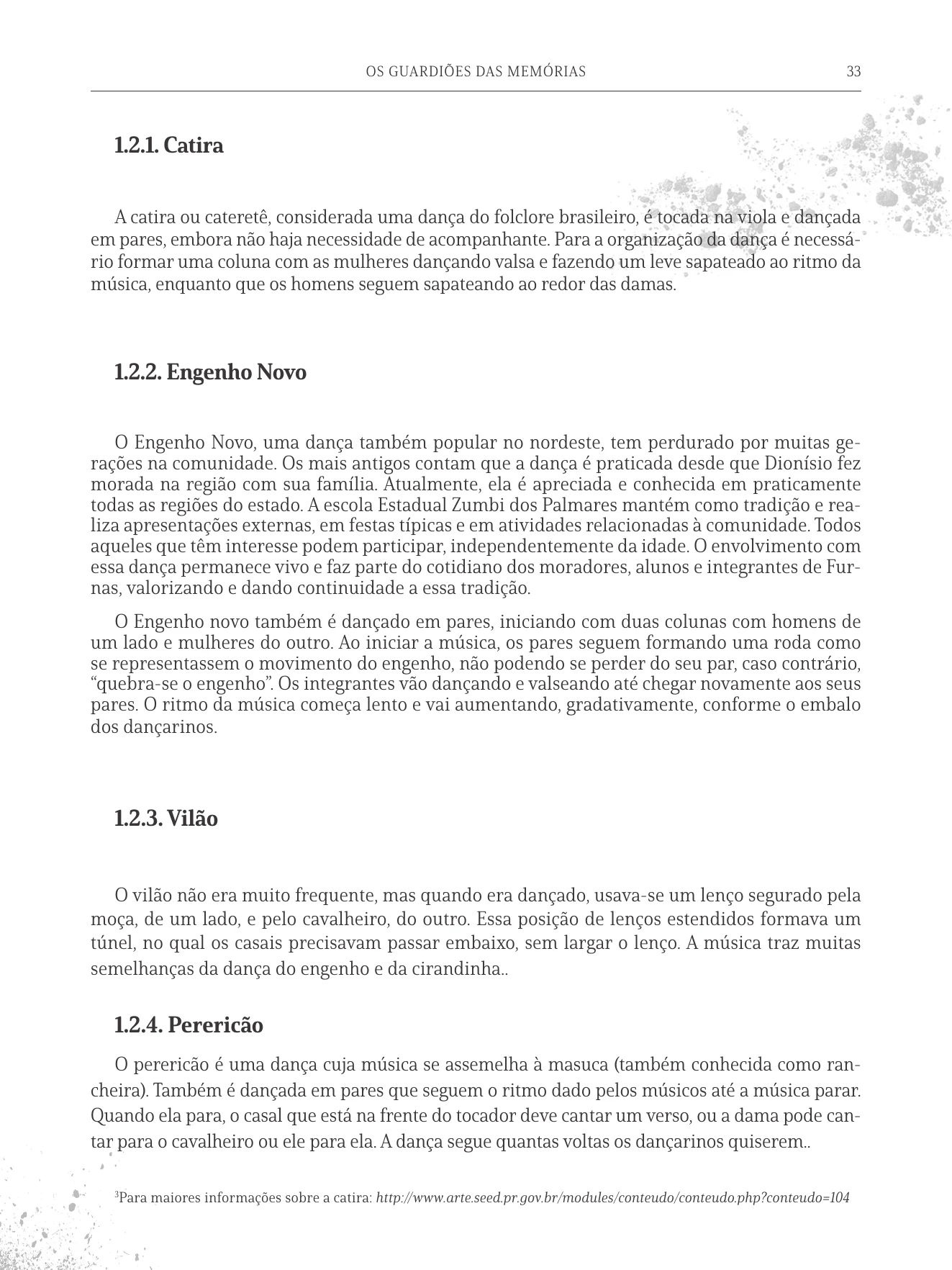 Página 33 do livro Os Guardiões das Memórias