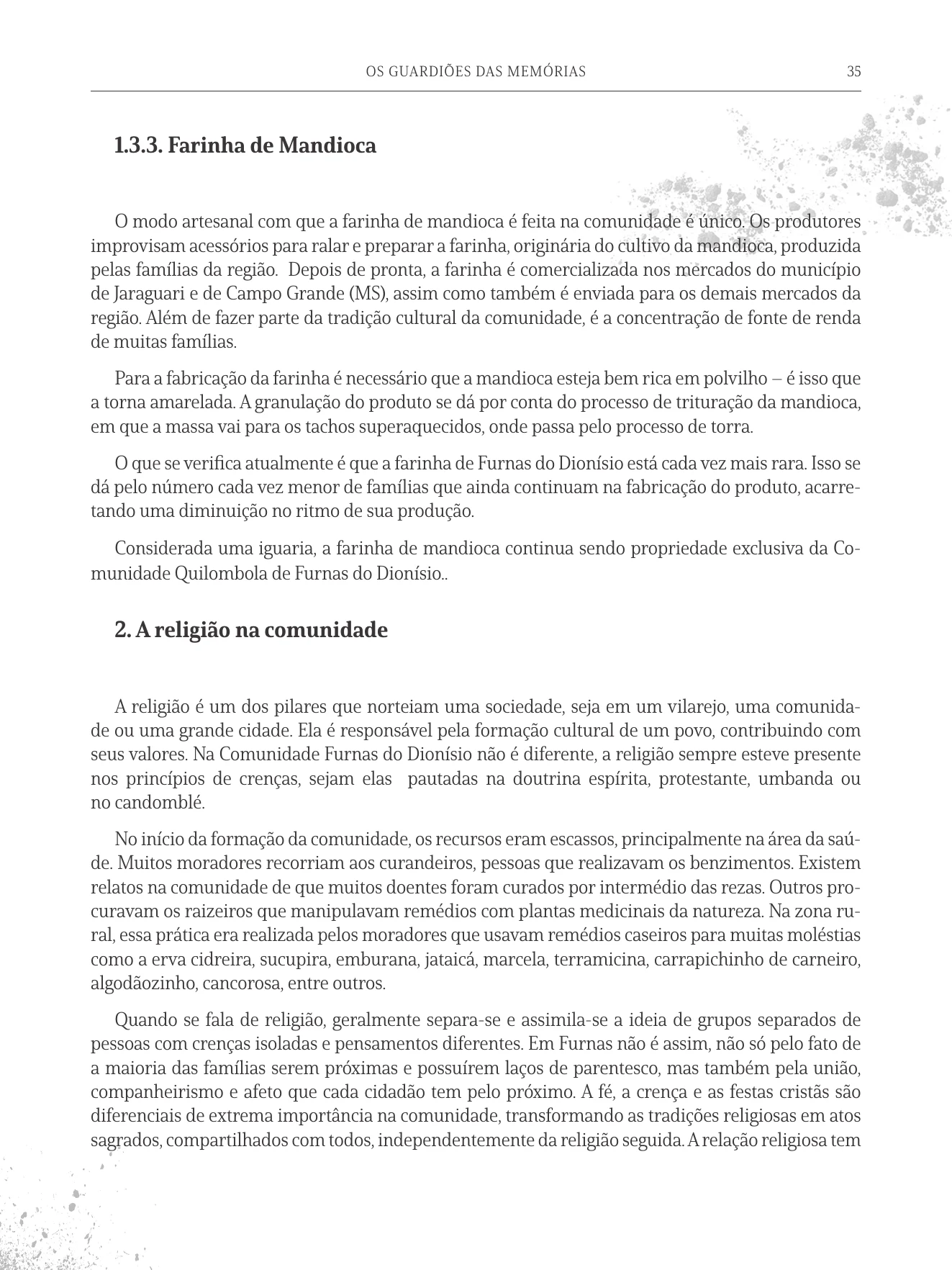 Página 35 do livro Os Guardiões das Memórias