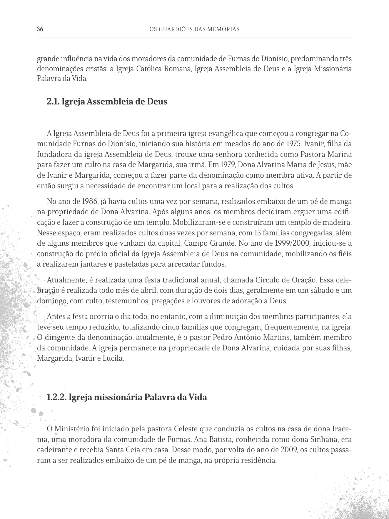 Página 36 do livro Os Guardiões das Memórias