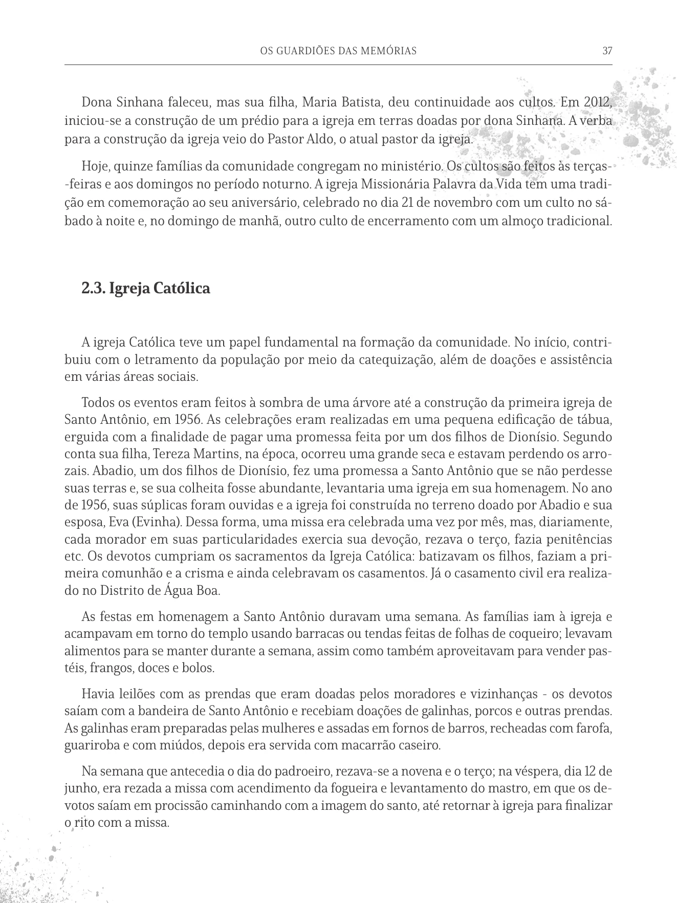 Página 37 do livro Os Guardiões das Memórias