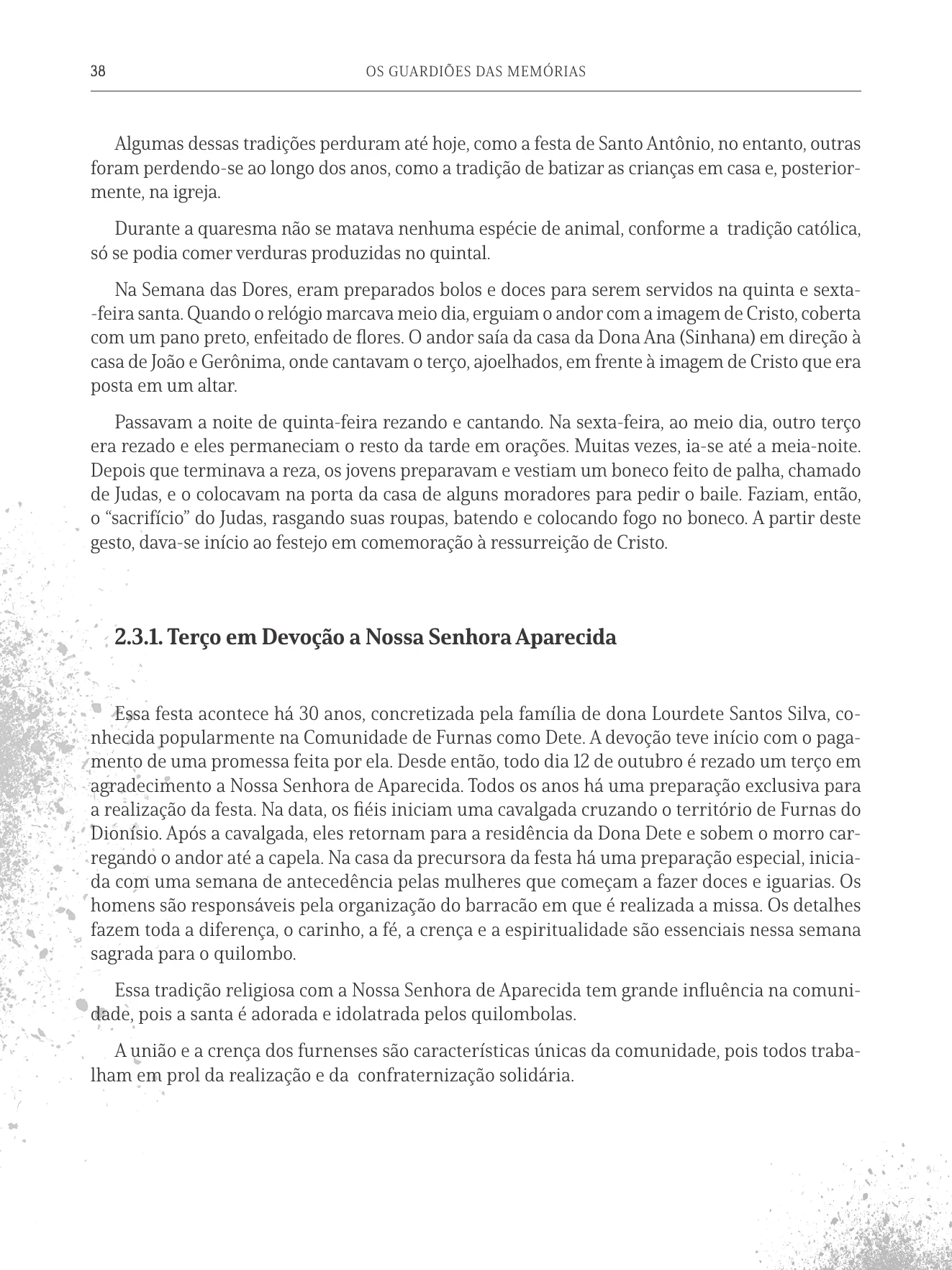 Página 38 do livro Os Guardiões das Memórias