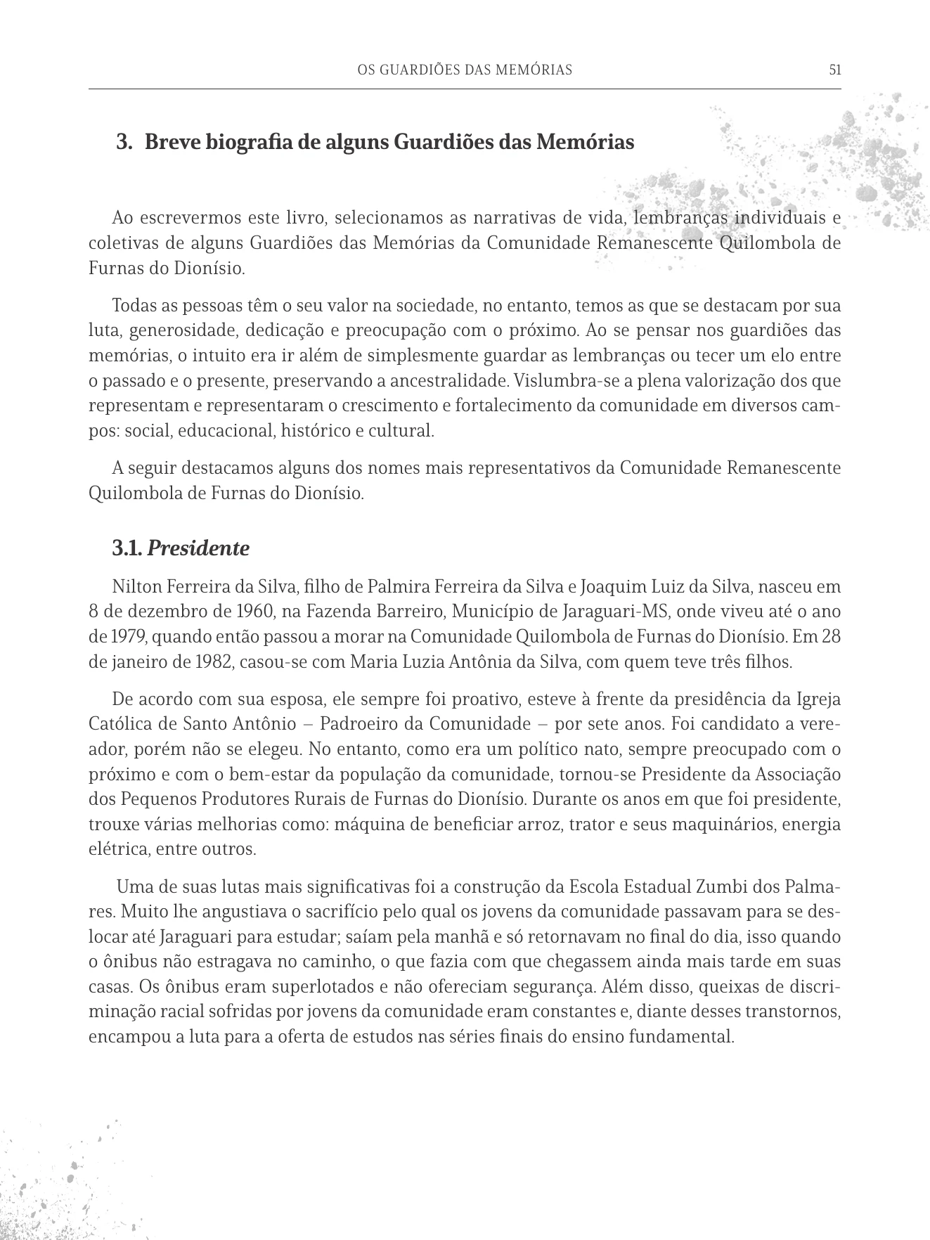 Página 51 do livro Os Guardiões das Memórias