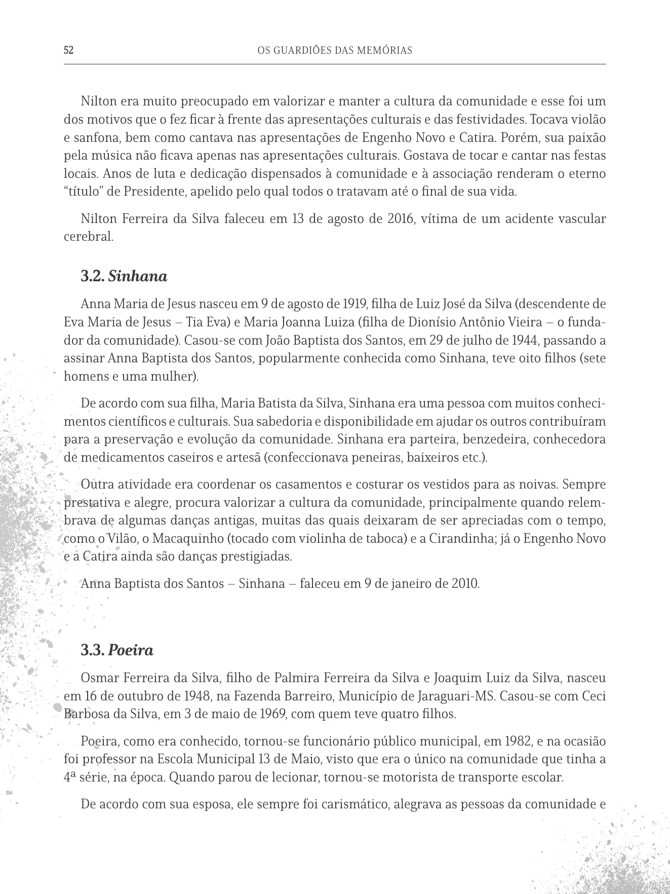 Página 52 do livro Os Guardiões das Memórias