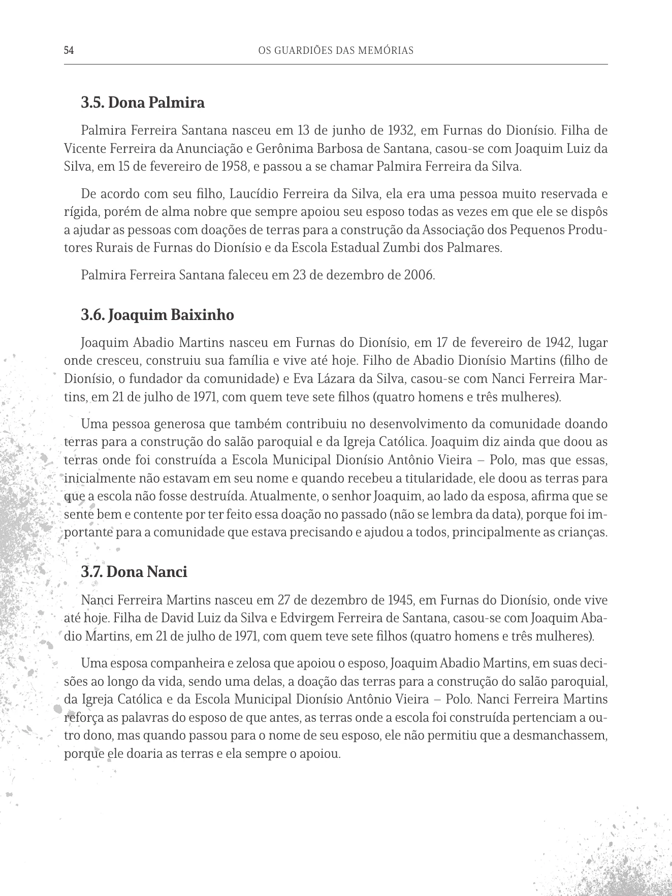 Página 54 do livro Os Guardiões das Memórias
