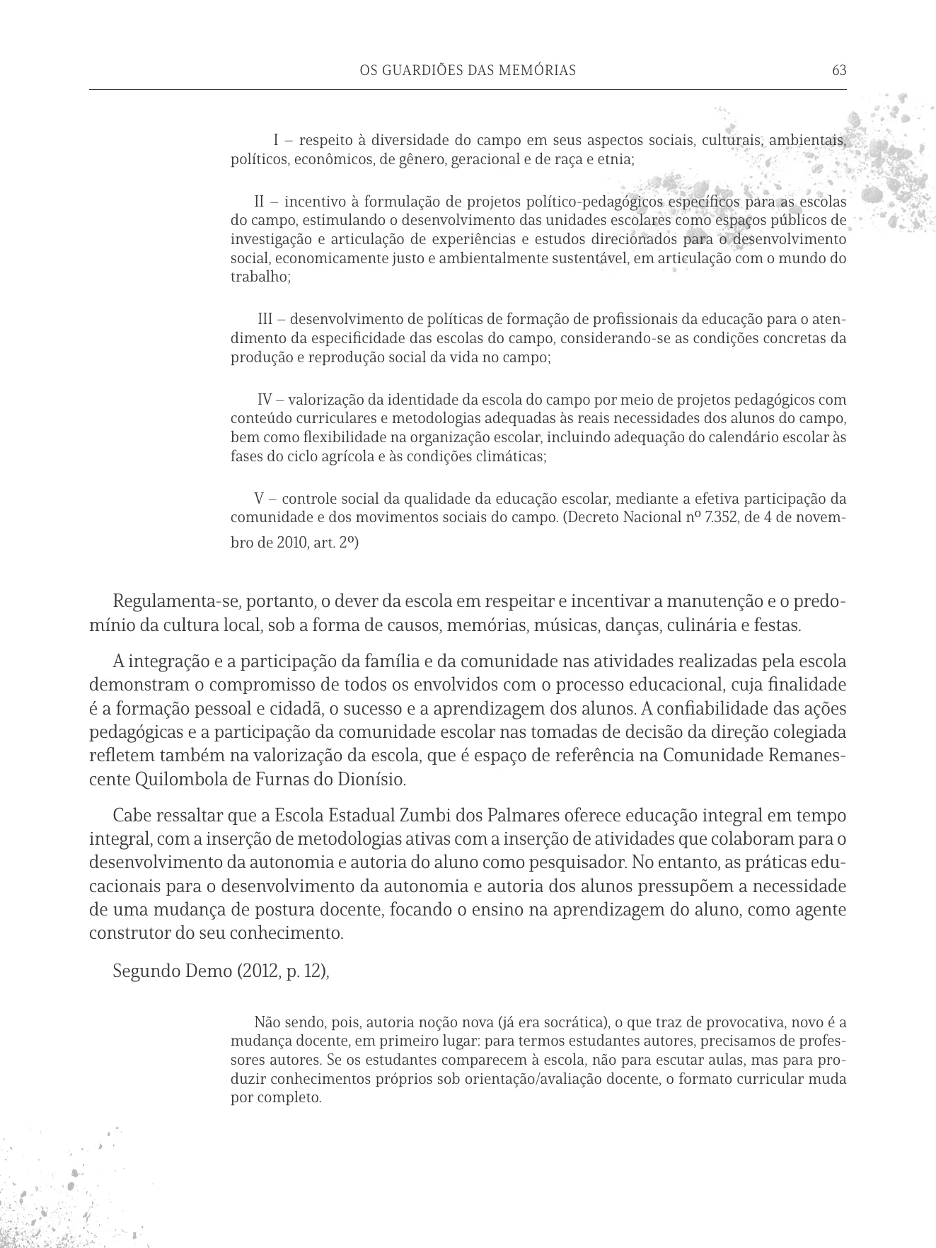 Página 63 do livro Os Guardiões das Memórias