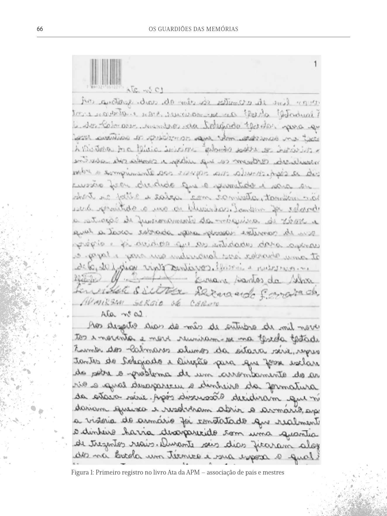 Página 66 do livro Os Guardiões das Memórias