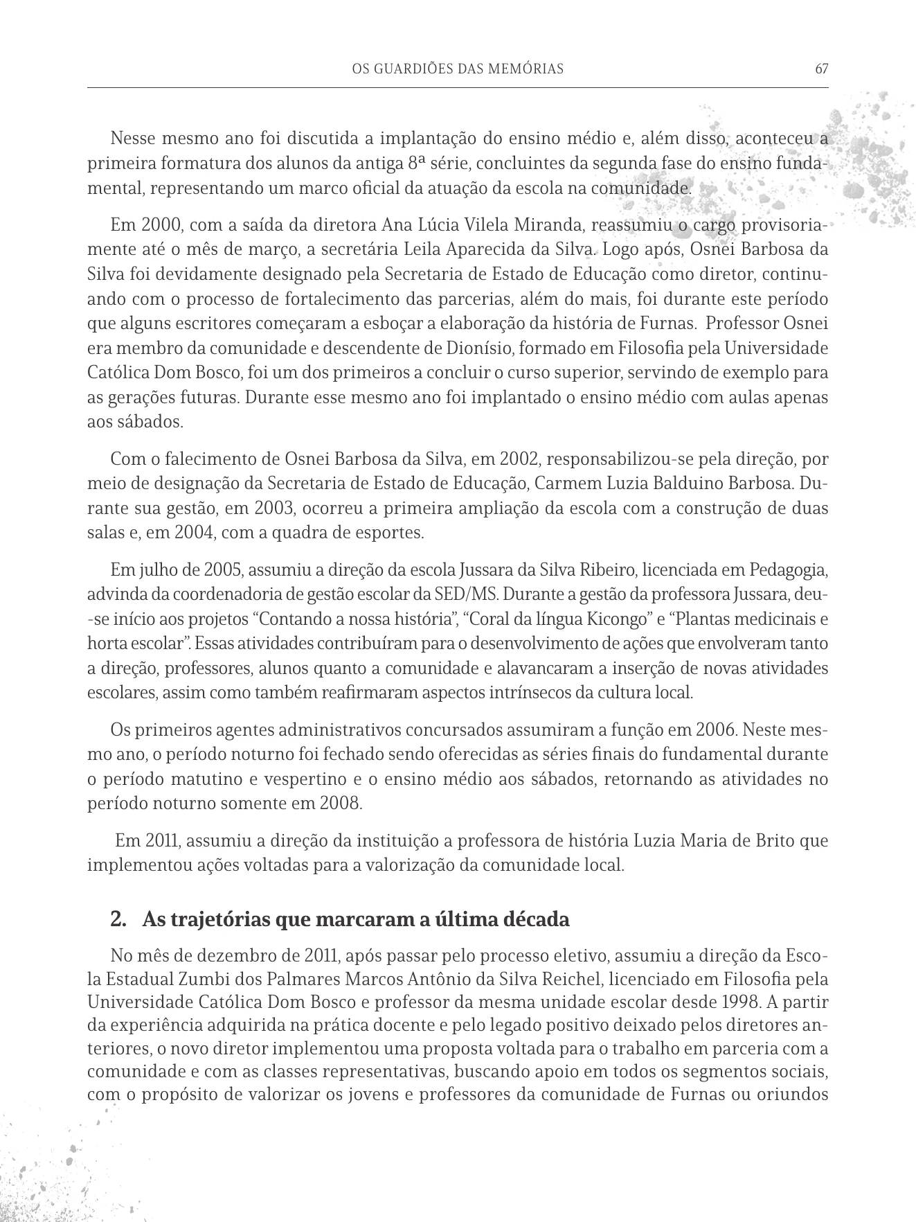 Página 67 do livro Os Guardiões das Memórias